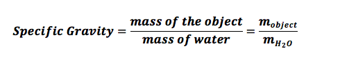 Formula for Calculating Specific Gravity